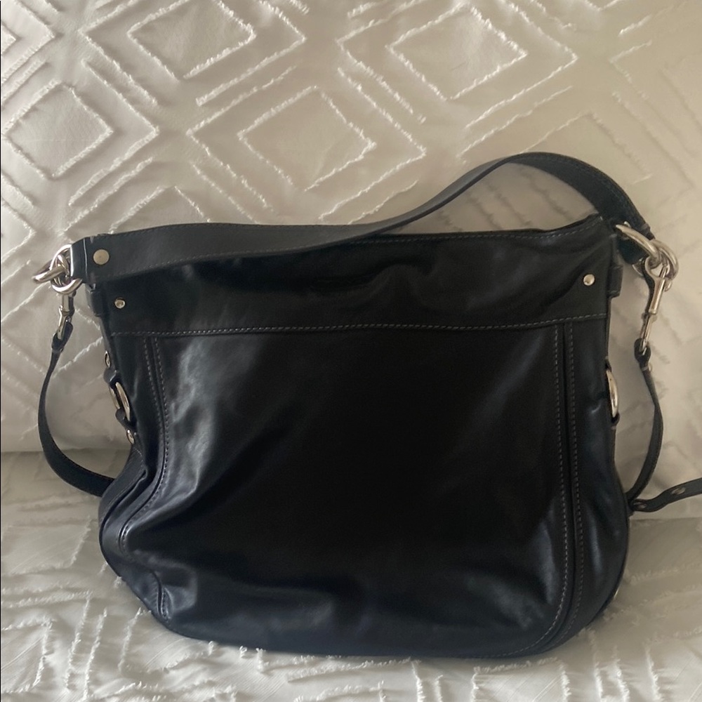 Black Leather Shoulder Bag